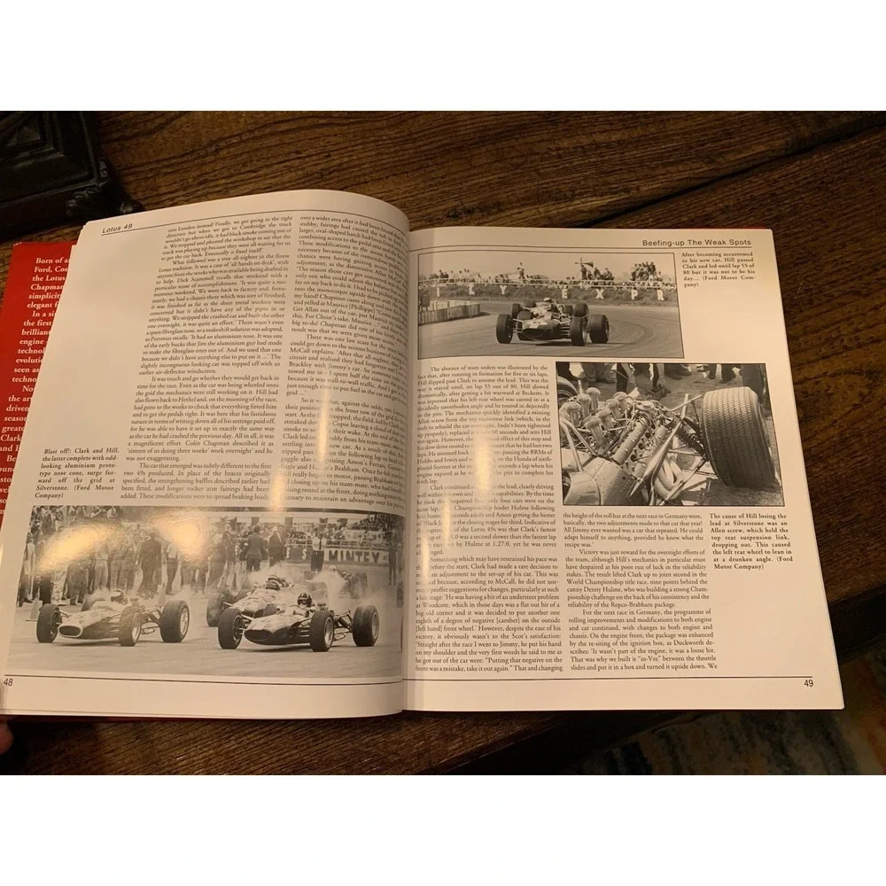 LOTUS 49 THE STORY OF A LEGEND BOOK GOLD LEAF TEAM LOTUS COLIN CHAPMAN JIM CLARK